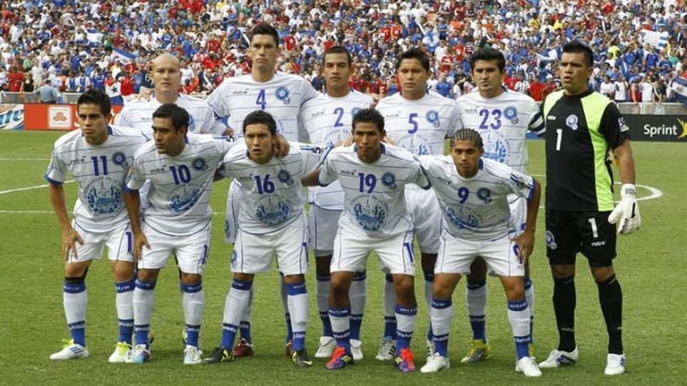 La selección de El Salvador. Foto: EFE