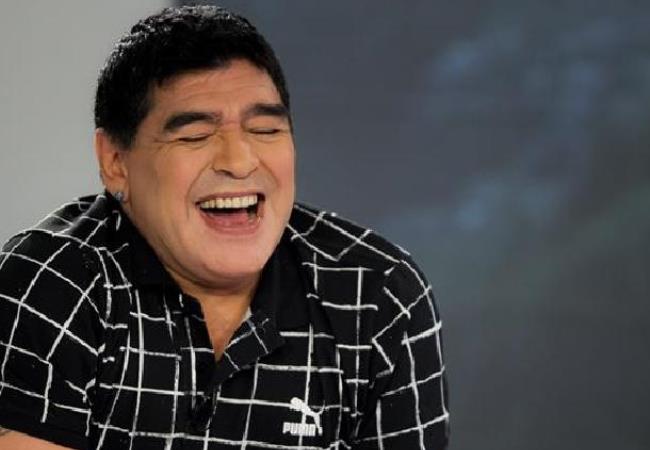 Diego Maradona además grabará su programa de TV en Bogotá. Foto: EFE