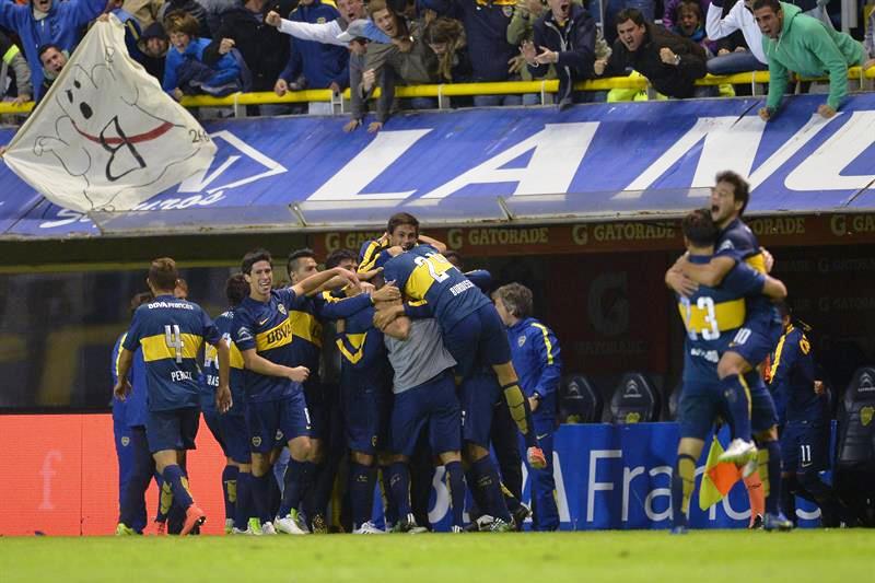 Boca ganó 2-0 con goles de Cristian Pavón (85’) y Pablo Pérez (88’). Foto: EFE