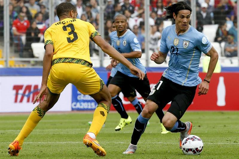 Uruguay venció 1-0 a Jamaica con gol de Cristian ‘Cebolla’ Rodríguez. Foto: EFE