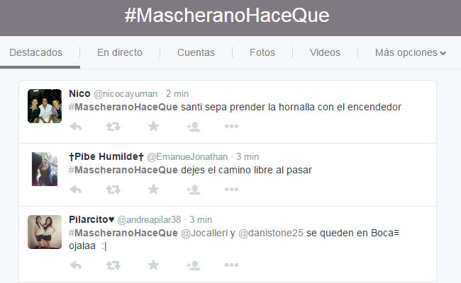#MascheranoHaceQue. Foto: Twitter