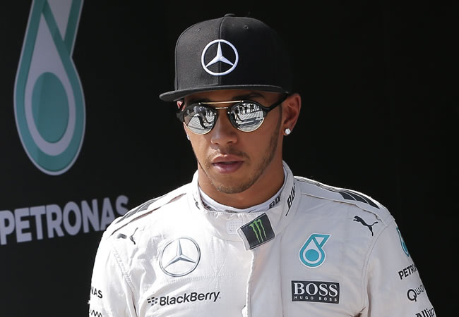 El británico de Fórmula Uno Lewis Hamilton, de Mercedes, en la primera sesión de entrenamientos libres en Spa-Francorchamps. Foto: EFE