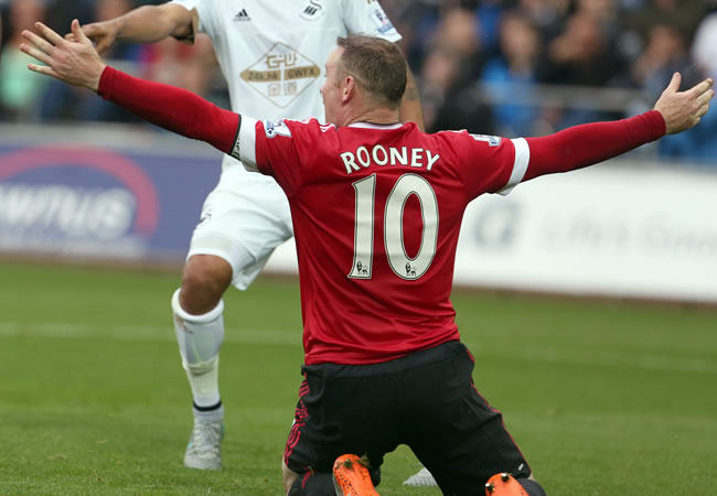 Wayne Rooney igualó al legendario Bobby Charlton como máximo goleador en la historia del conjunto inglés. Foto: EFE