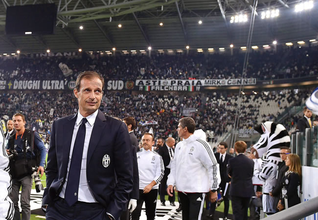 El director técnico de la Juventus Massimiliano Allegri. Foto: EFE
