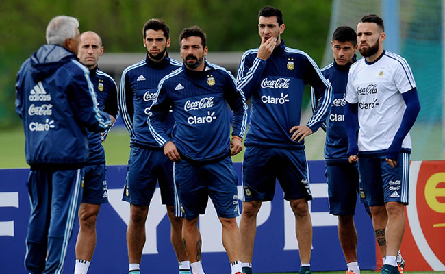 Entrenamiento de la Selección Argentina. Foto: EFE