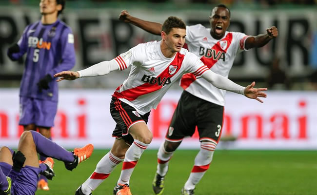 Lucas Alario marcó el gol del triunfo para River Plate. Foto: EFE