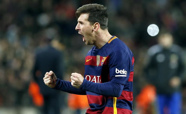 Messi celebra su segundo gol. Foto: EFE