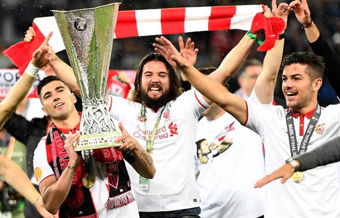 Sevilla consigue su tercera Europa League consecutiva. Foto: EFE