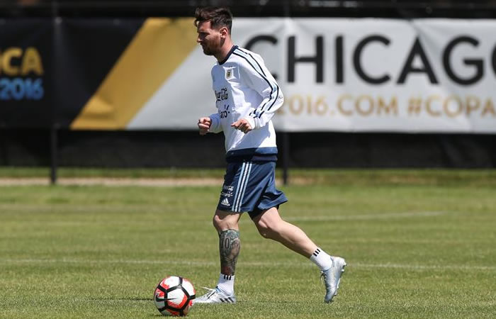 Messi se entrenó con normalidad y será titular. Foto: EFE