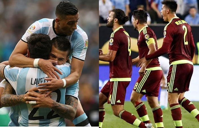 Argentina y Venezuela por un cupo en la semifinal. Foto: EFE