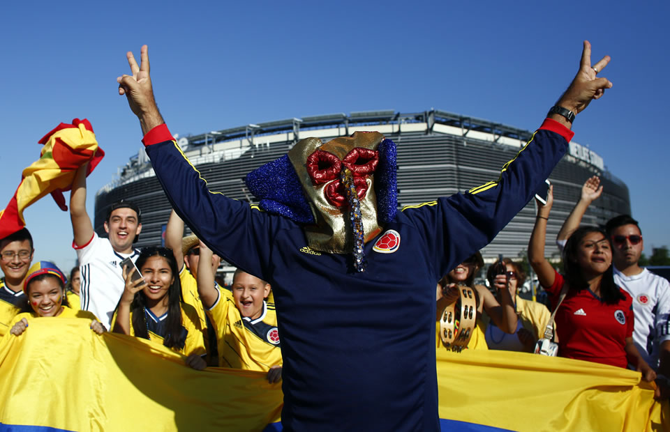Hinchas de la Selección Colombia. Foto: EFE