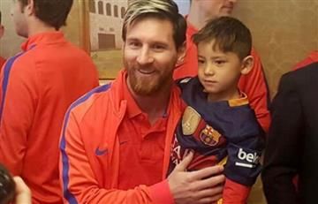 Lionel Messi y el niño afgano por fin se conocieron
