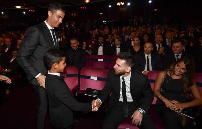 Leo Messi y CR7 votaron por sus amigos en el The Best. Foto: AFP