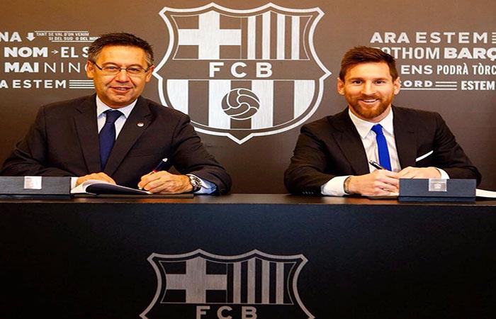 El Barcelona asegura la permanencia de Lionel Messi. Foto: Facebook