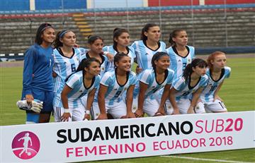 Selección Argentina cayó 2-1 ante Perú por el Sudamericano Femenino Sub 20