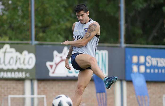 Fernando Gago padece de un pinchazo en su pierna derecha. Foto: Twitter