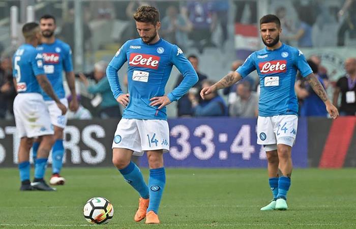 El Napoli se va despidiendo del sueño de la Serie A. Foto: EFE