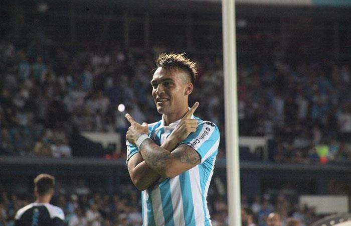Lautaro Martínez, es el goleador de Racing en la presente Copa Libertadores. Foto: Twitter