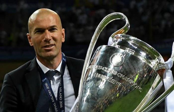 	Zinedine Zidane se consagró como el único técnico en conseguir tres Ligas de Campeones consecutivas. Foto: Twitter