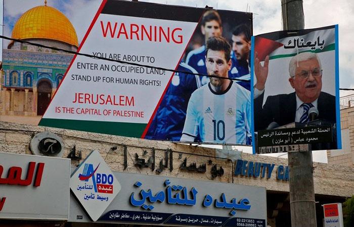 Así lucen las calles de Jerusalén, ciudad que debía recibir el partido entre Argentina e Israel. Foto: AFP