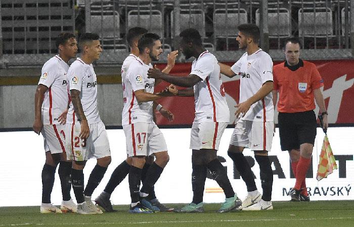 Sevilla venció 1-0 al Sigma Olomuc. Foto: Twitter
