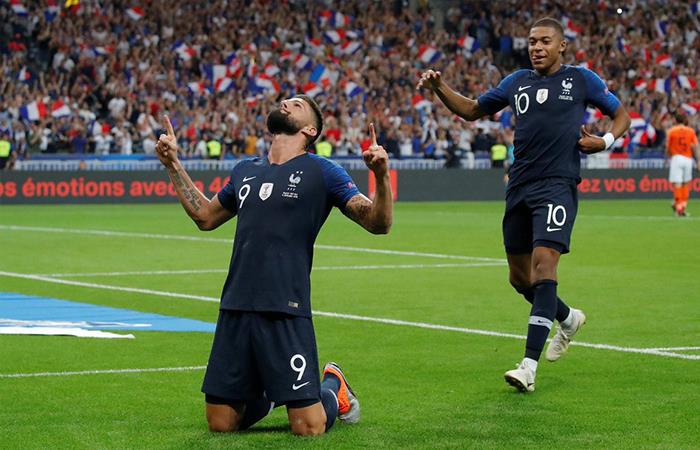 Francia venció 2-1 a Holanda. Foto: Twitter