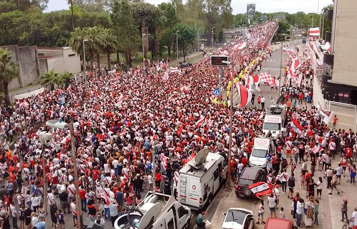 Hinchas de River Plate. Foto: Twitter