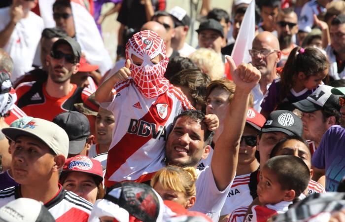 Hinchas de River Plate. Foto: AFP