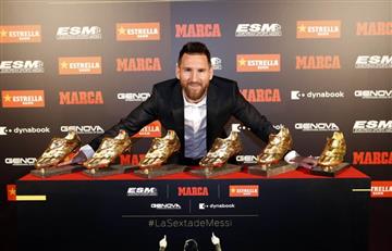 Lionel Messi ganó su sexta Bota de Oro y firmó un nuevo récord 