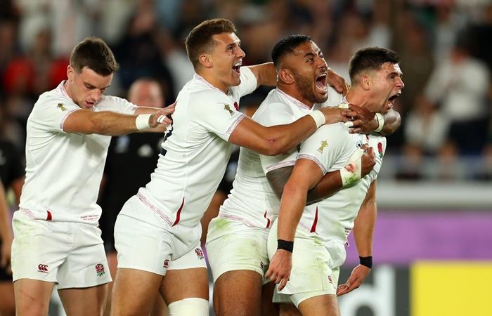 Inglaterra eliminó a Nueva Zelanda del Mundial de Rugby. Foto: Twitter