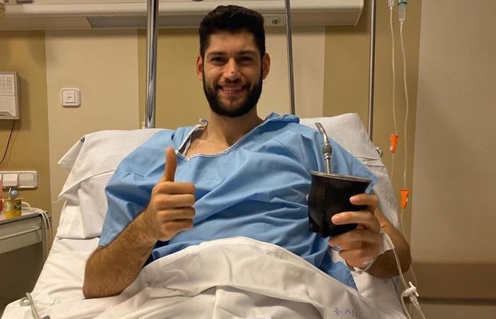 Patricio Garino fue operado con éxito y comienza su recuperación. Foto: Instagram