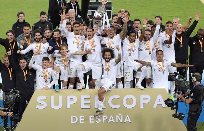 Real Madrid se consagró campeón de la Supercopa de España. Foto: EFE