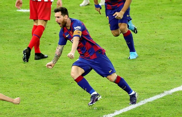 Lionel Messi en el equipo del año 2019 de la UEFA. Foto: EFE
