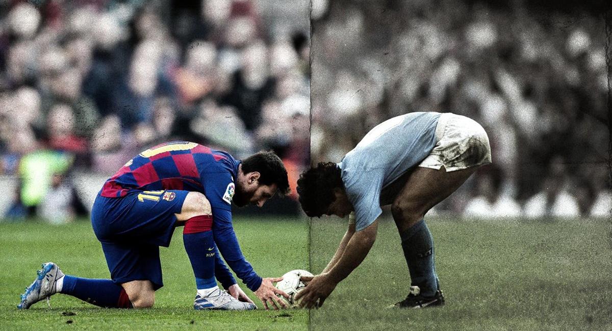 Diego Maradona y Lionel Messi son considerados de los mejores en la historia del fútbol. Foto: Twitter Difusión