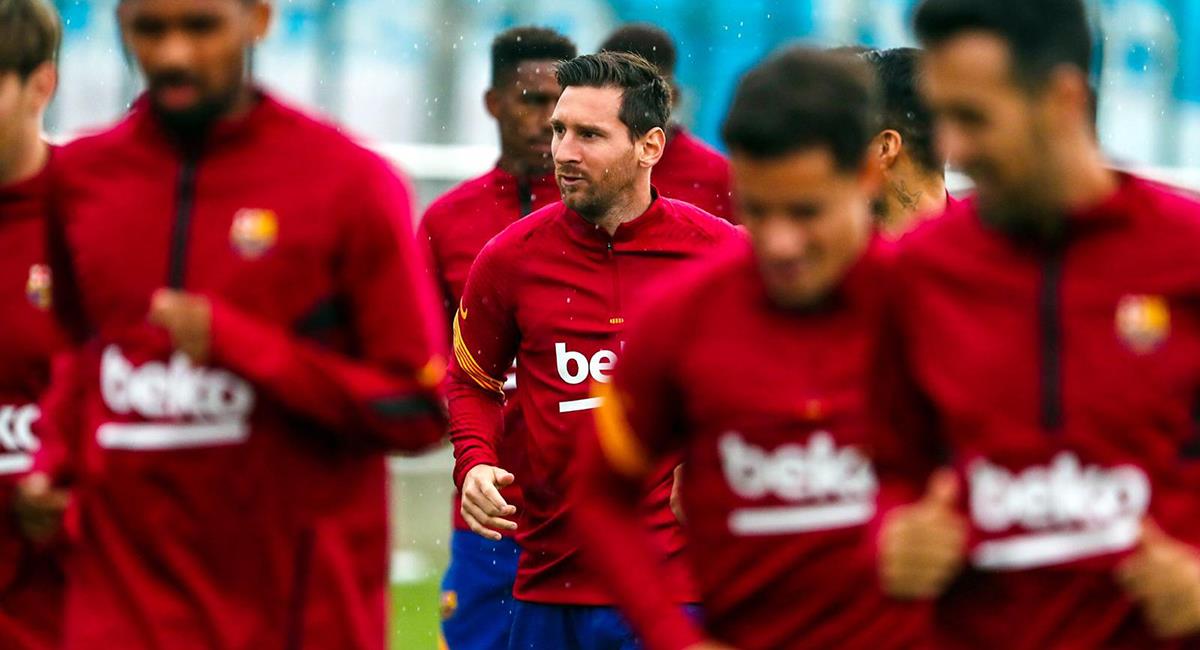 Lionel Messi ya compartió entrenamientos con sus compañeros. Foto: Twitter Barcelona FC