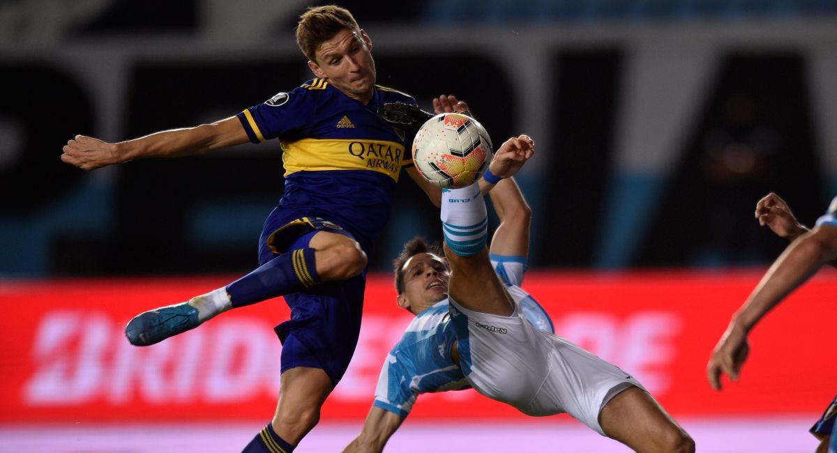 Racing venció el primer duelo a Boca Juniors por la Copa Libertadores. Foto: EFE