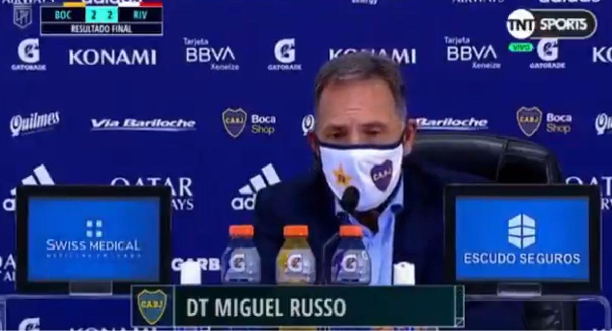 Miguel Ángel Russo, entrenador de Boca Juniors. Foto: Captura