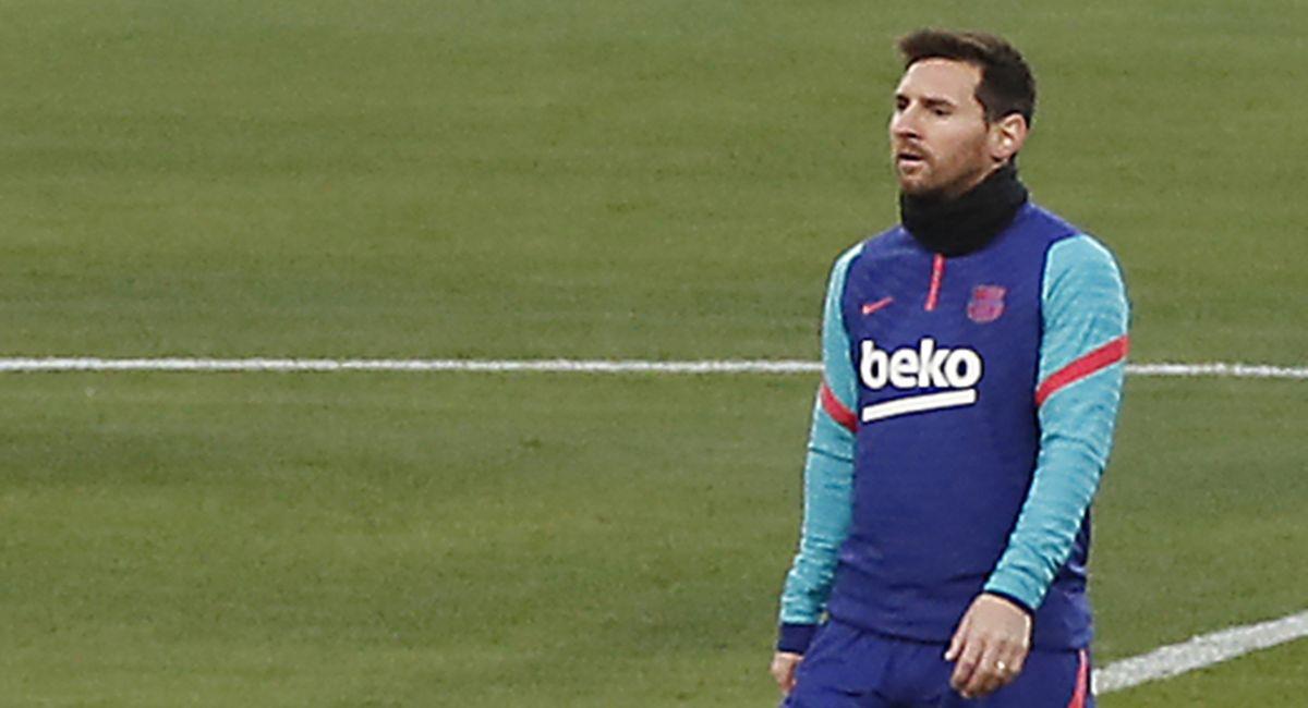 Lionel Messi, a la expectativa de jugar la final de la Supercopa de España. Foto: EFE