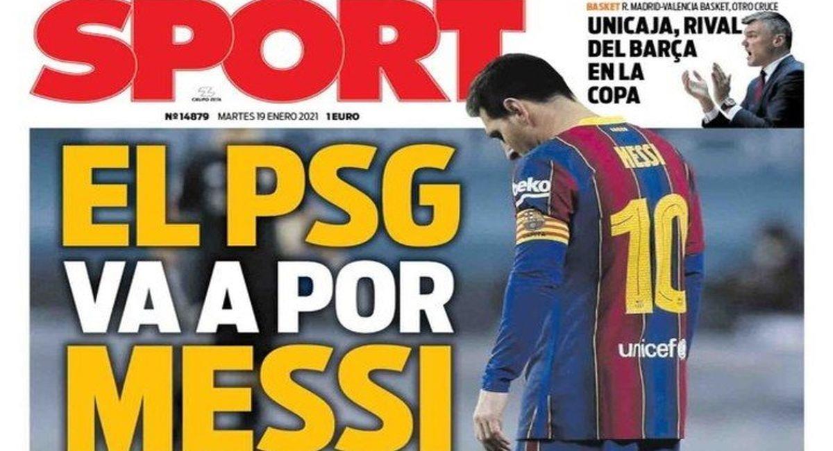 Lionel Messi y su posible marcha al PSG. Foto: Captura Sport