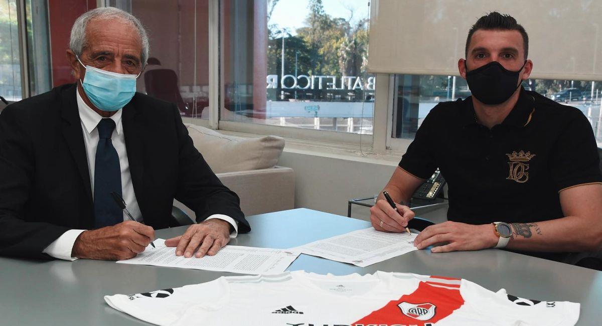Franco Armani amplió su contrato con River. Foto: Facebook Club River Plate