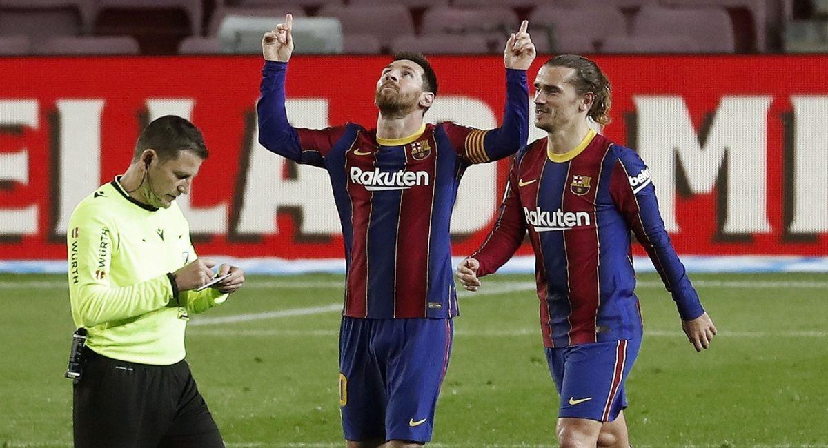 Lionel Messi volvió a brillas con el Barcelona. Foto: EFE
