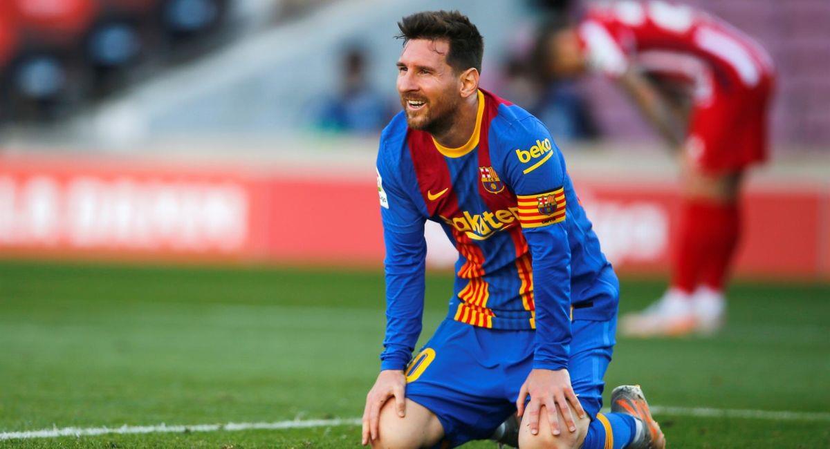 Lionel Messi no pudo vulnerar el arco del Atlético de Madrid. Foto: EFE