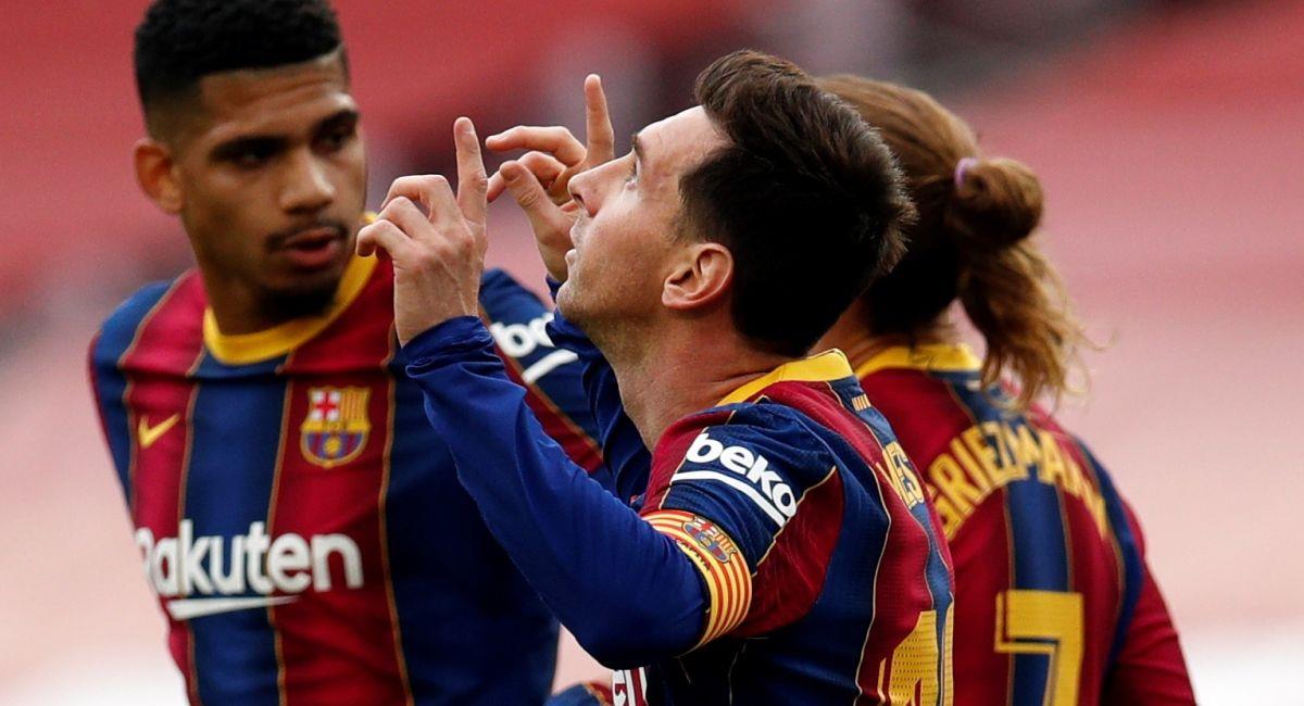Lionel Messi siguió siendo la carta de gol del Barcelona. Foto: EFE