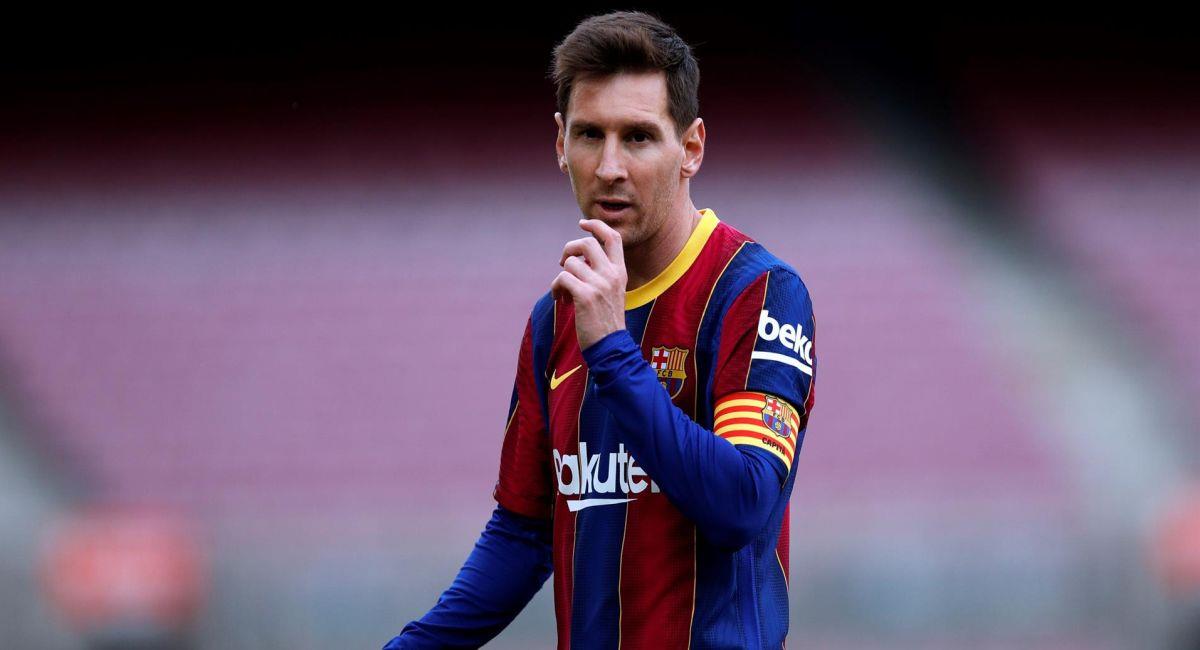 Lionel Messi con el Barcelona. Foto: EFE
