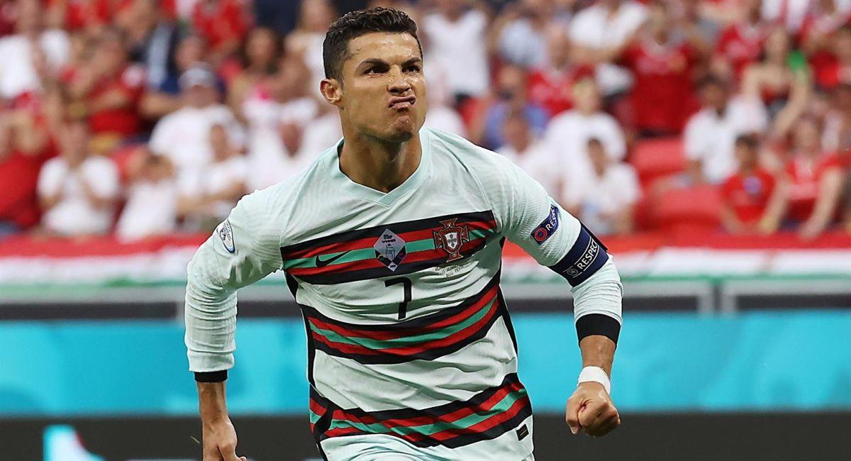 Cristiano Ronaldo tras marcar ante Hungría en la Eurocopa. Foto: EFE