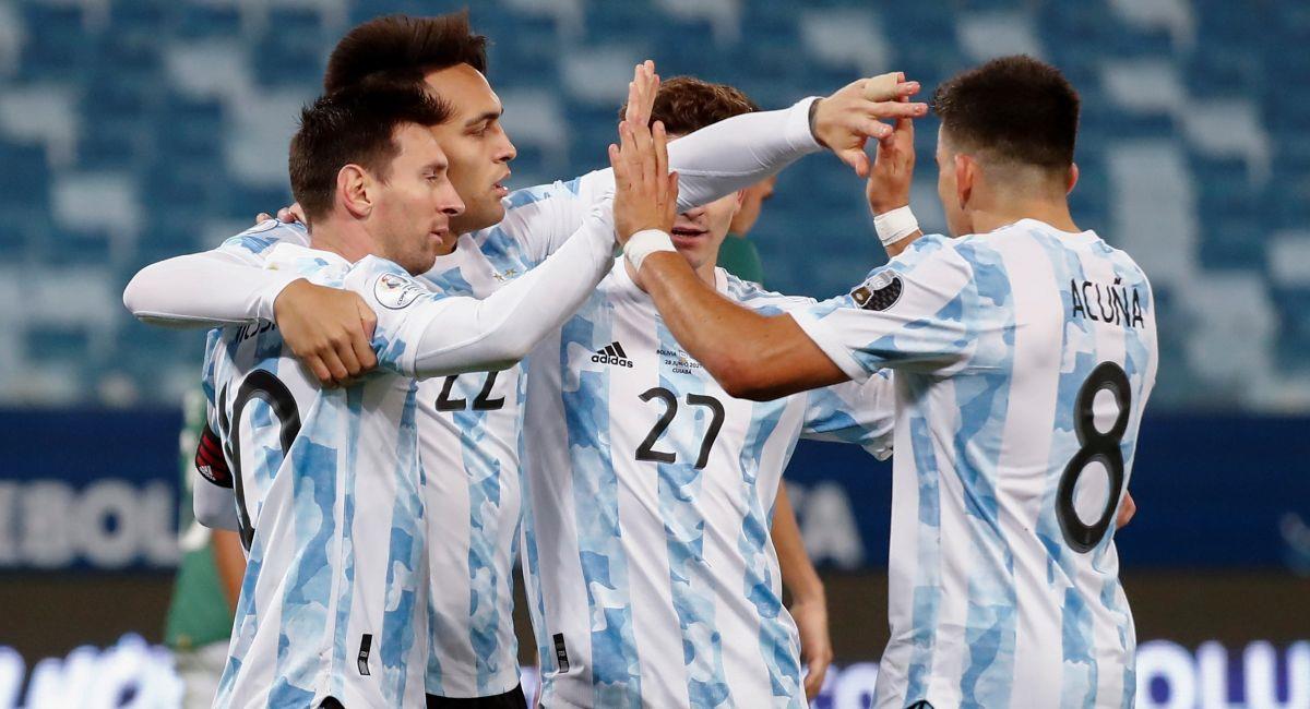 Argentina se dio un festín con Bolivia en la Copa América. Foto: EFE