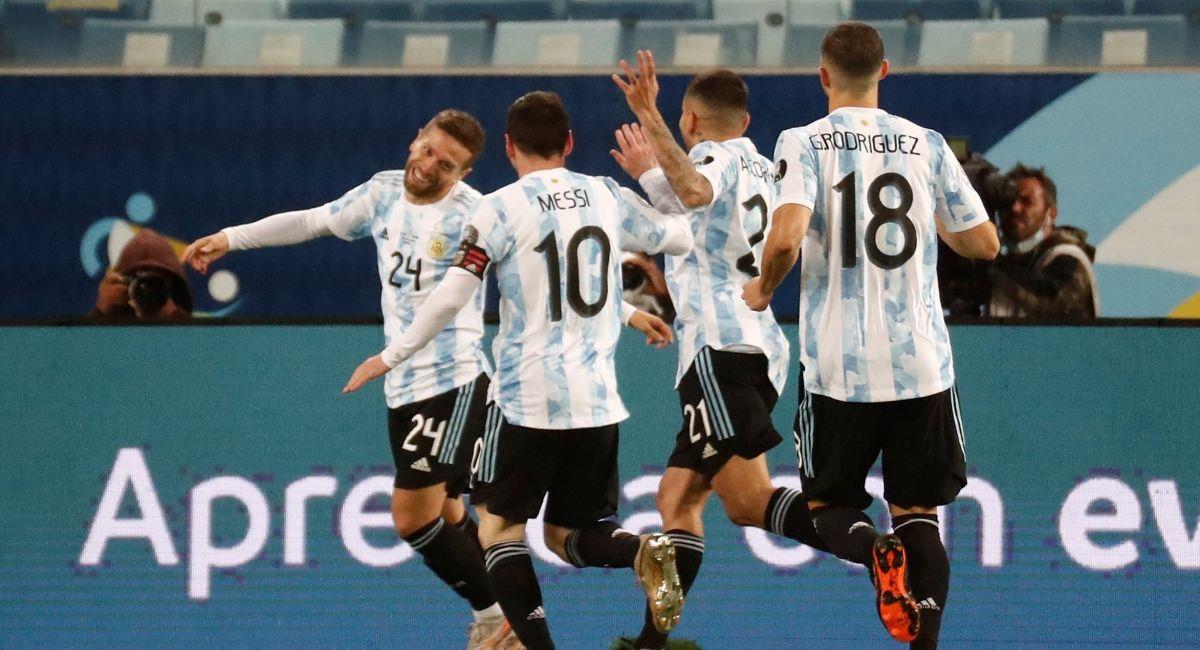 Alejandro Gómez puso el 1 a 0 de Argentina sobre Bolivia. Foto: EFE
