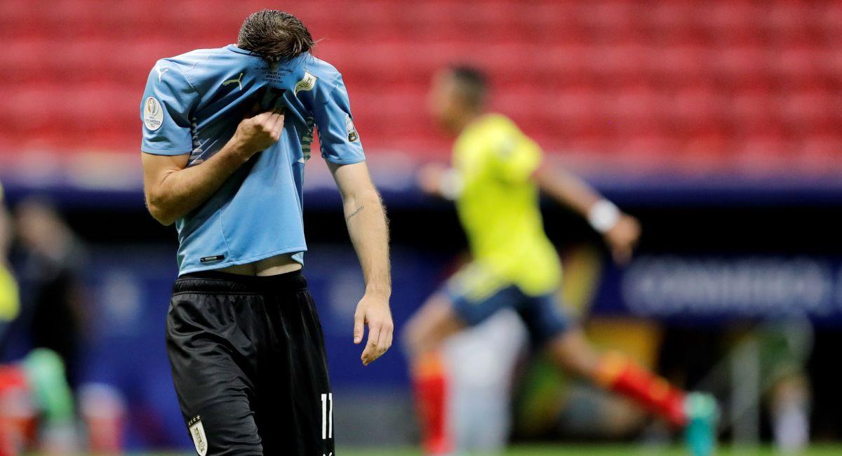 Uruguay perdió y se despidió de la Copa América. Foto: EFE