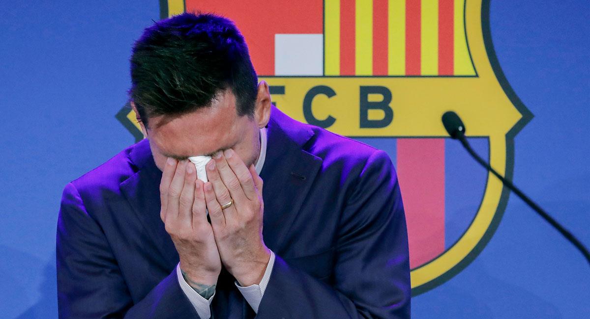 Messi se va del Barcelona. Foto: EFE
