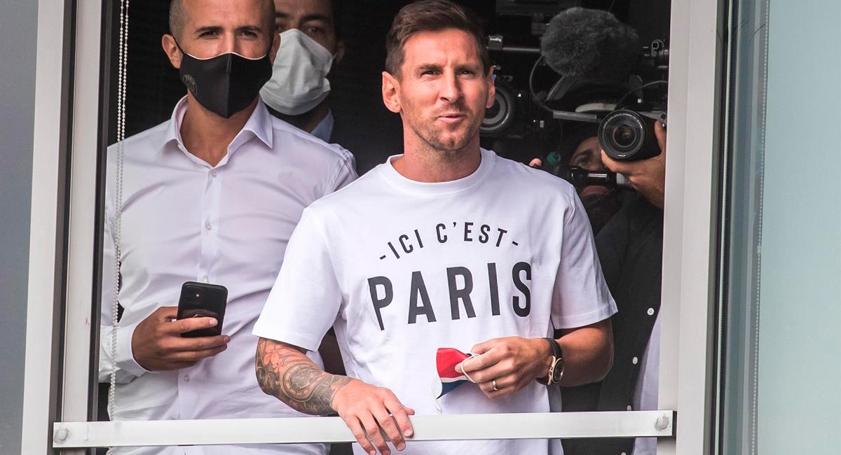 Lionel Messi llegó a Francia este martes. Foto: EFE